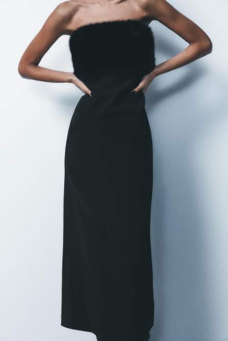 SYVIA Fur Elegance Dress